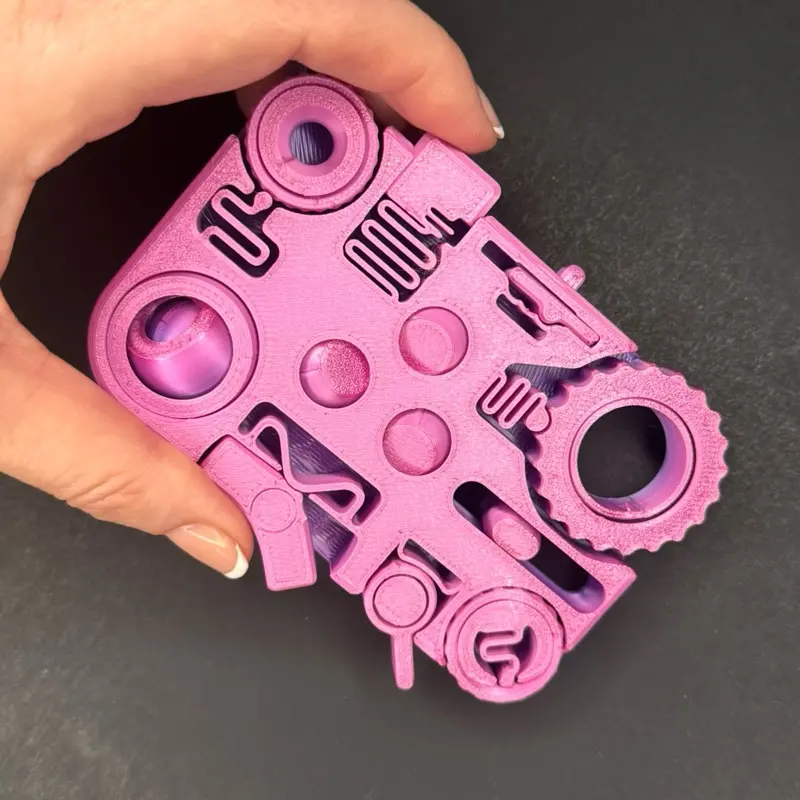 Clicker - Colorful Design with Unique Patterns and Text - TikTok Shop
