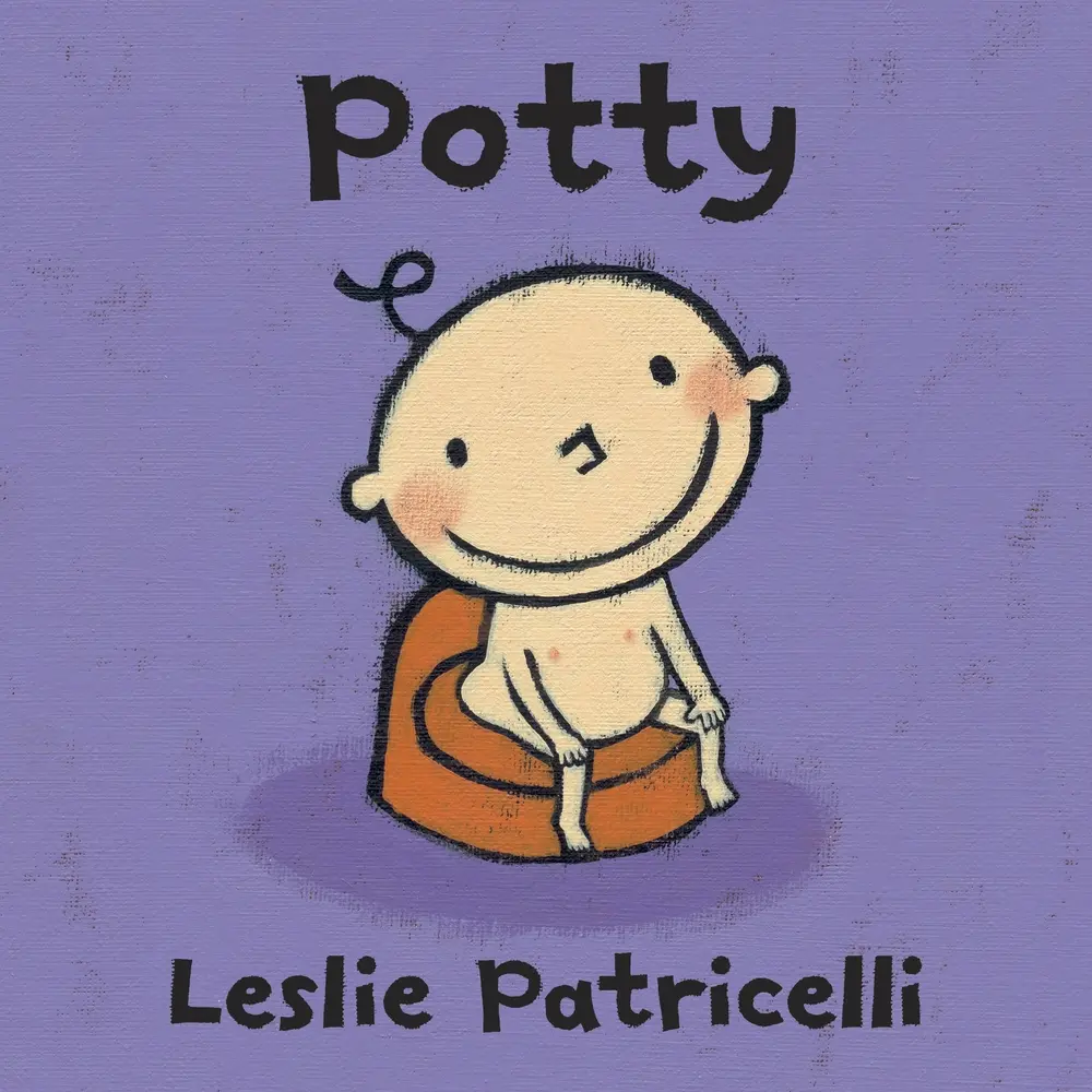 Used Board Book - Potty: A Toilet Training Story with Diapering Focus, Hilarious Actions, Humorous Tone, Parental and Offspring Laugh Out Loud Moments, Pitch-Perfect Humor by Leslie Patricelli (English) - School & Educational Supplies