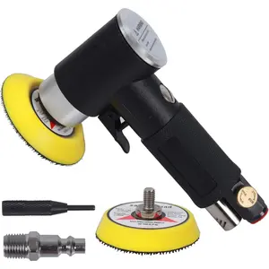 2" and 3" Random Orbital Air Mini Sander - 15,000 RPM Pneumatic Angle Sander, Dual Action Polisher