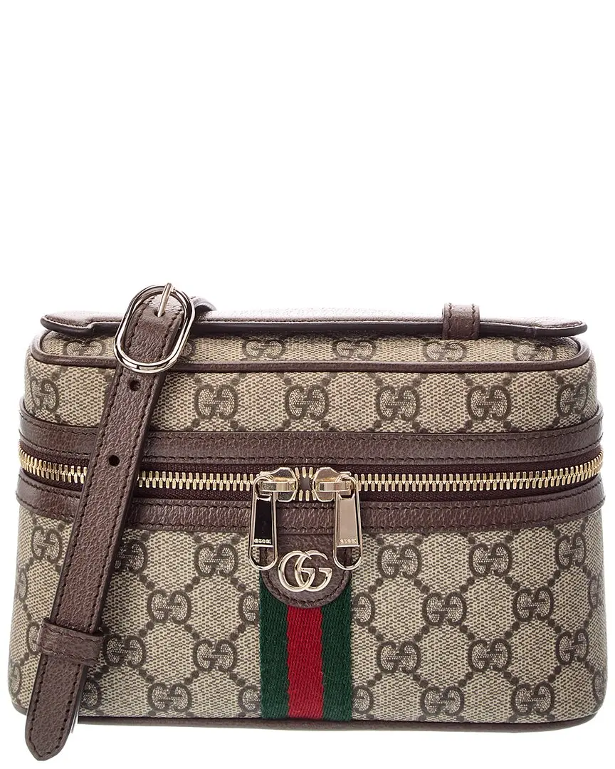Gucci Ophidia GG Small Canvas & Leather Toiletry Bag