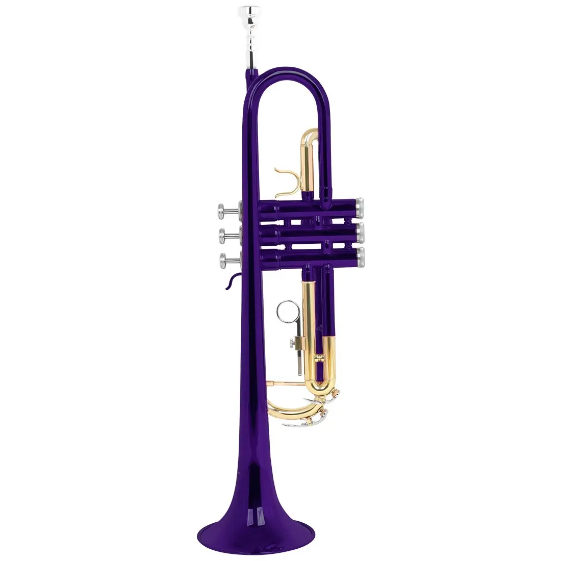 Slade Bb Brass Trumpet, Standard Playing Trumpet, Ideal for Beginners Students Band Performance Practice, Beginner Friendly, Smooth Keys with Portable Case