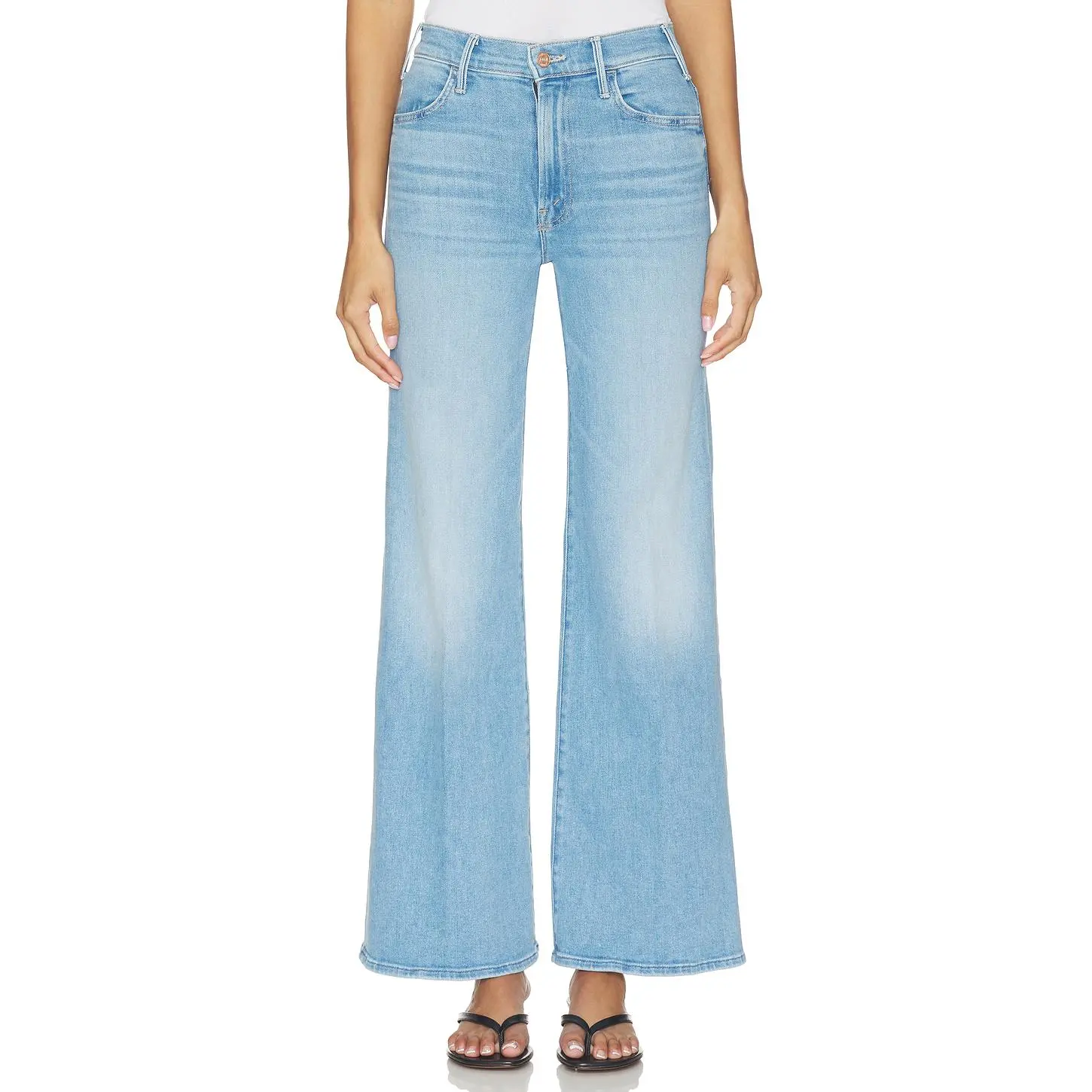MOTHER The Hustler Roller Sneak Jeans in Room Service