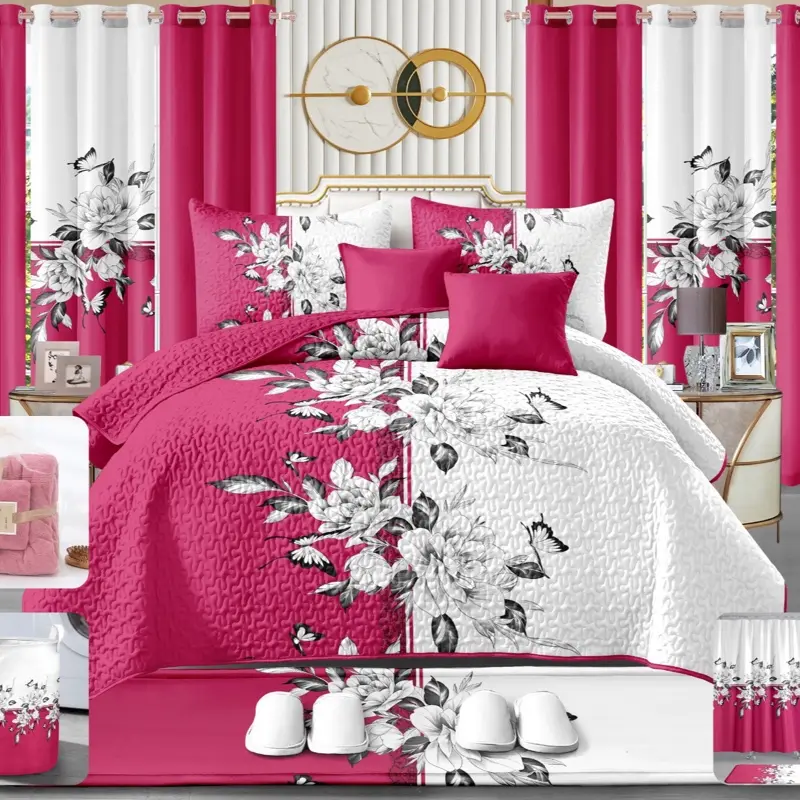 24 Pcs Set Bedspread Home Fashion Bedding - Perfect for Your Bedroom