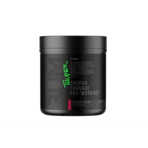 Raw Nutrition Thuper Thavage Pre-Workout 6400mg Beta Alanine 5000mg Creatine Monohydrate 400mg Caffeine 6000mg Citrulline for Extreme Workouts