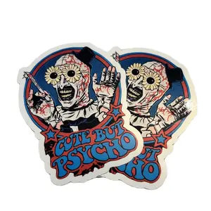 Art the Clown Vinyl Stickers 2pc - Cute but Psycho Design for Unique Decor