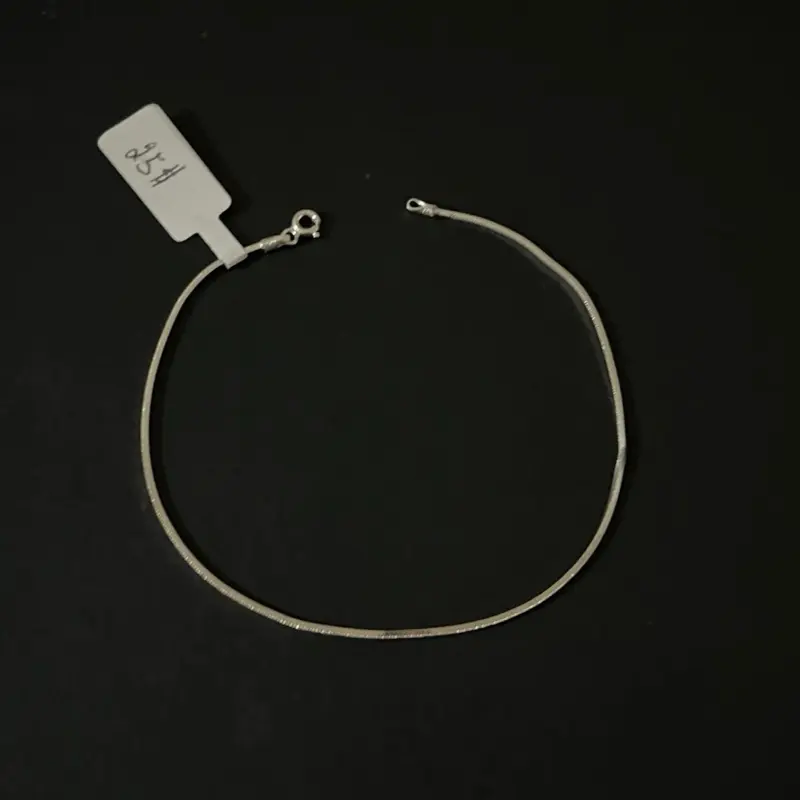 Esclava De Plata 925,silver 925 Bracelet -9 Inch