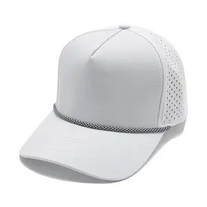 2026 New Quick-Dry Hard-Top Water-Resistant Baseball Cap Outdoor Laser-Punched Golf Hat Good Quality Fabric Birthday Gift