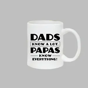 Funny "Dads Know Everything" Coffee Mug – Perfect Gift for Fathers & Loved Ones