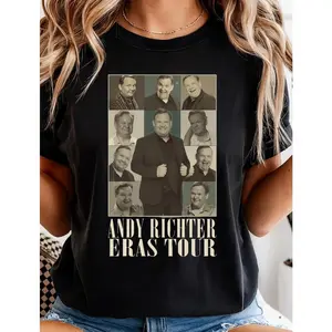 Andy Richter Dwts 2025 Bootleg Unisex Tshirt, DWTS Shirt, Andy & Emma Slater Dancing With The Stars T-shirt, The Stars Graphic Shirt for Fan