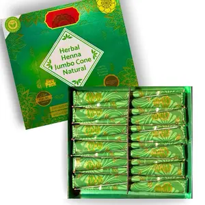 Natural Henna cones | Plant based temporary tattoo | Original Henna Blend |  (12 PACK) FRESH HENNA.
