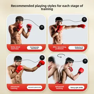 Head-mounted boxing reaction ball concentration attention training ball Decompression adult fitness rebound speed ball