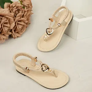 New Summer Girls' Sandals, Non-Slip Soft Sole Flip-Flops with Toe Grips for Beach Travel and Vacation