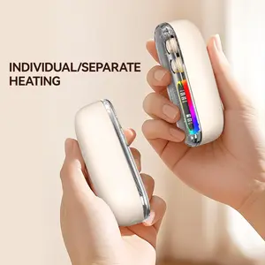 Magnetic Hand Warmer Rechargeable 1.8 Seconds Fast Heating Portable Electric Hand Warmers 60°C Long Lasting Pocket Heater for Winter Outdoor Camping Perfect Christmas Gift