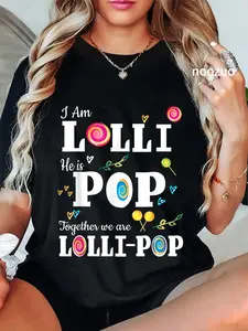 100% Cotton Funny Lolli Pop Lollipop Grandmother Grandfather Shirt Gift T-Shirt