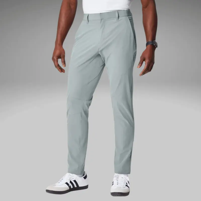 Fabletics Men's The Only Slim-Fit Trouser - Polyester-Spandex Plain Fabric, Lightweight Stretchy Menswear Pants with Pocket, Ideal for Office Wear
