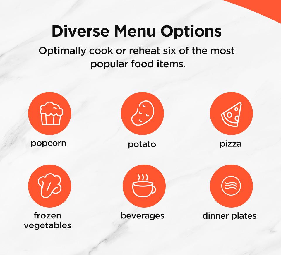 BLACK+DECKER 0.9 Countertop Microwave Oven,  gift, 0.9 Cu Ft, 6 Auto Menus, Child Lock, Memory Function, 10 Power Levels, Easy One-Touch Start, Digital Panel, Jumpstart, Gift