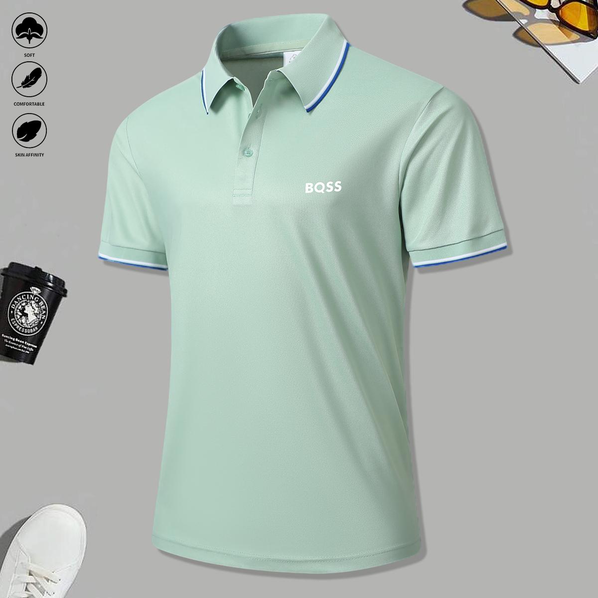 4 men's casual short-sleeved polo shirts mixed-color suit, breathable and refreshing, suitable for all seasons, is a good choice for men who give gifts during the holidays
