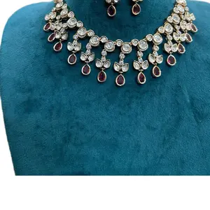 Premium Moissanite Necklace | Dual tone Stone | #2306