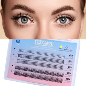 BlueSmurfs Individual Fairy Eyelashes Extensions Fluffy DIY Cute Eye Cluster Eyelashes Natural Faux Mink False Eye Lashes Multipack of 170 Mini Individuals Fairy Lash Clusters (Include Bottom Lashes)…
