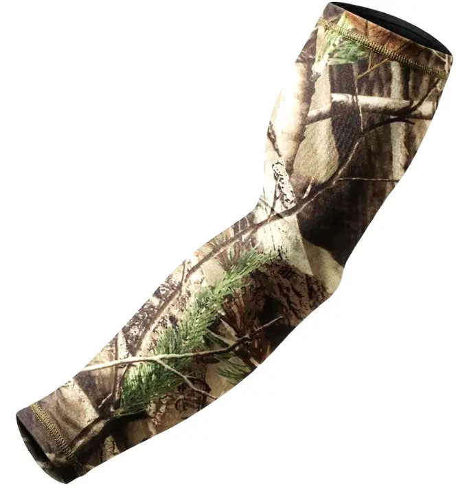 Sports Compression Arm Sleeve Fishing Camping Hunting Leaf Camo