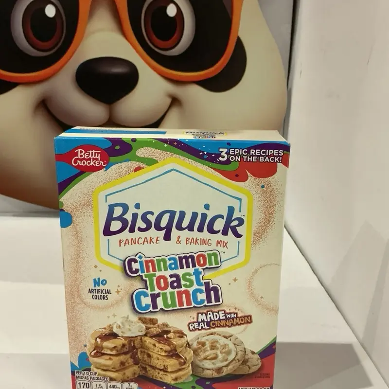 Cinnamon Toast Crunch Bisquick Pancake Baking Mix, Snack with Rich Cinnamon Flavor
