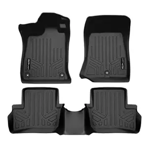 212 MAIN Smartliner SA0614-B0614 Custom-Fit 2-Row Floor Mat Liner Set - All-Weather, All-Season, Odor-Free, Spill-Proof Polyethylene for 2021-2023 Acura TLX, Black