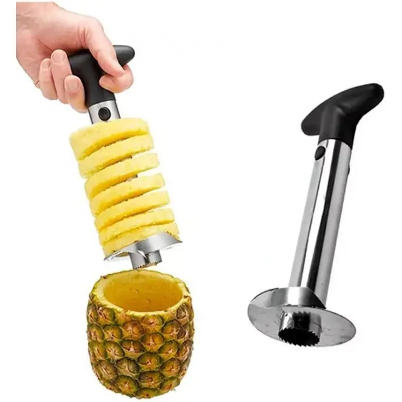 Upgraded Reinforced Pineapple Peeler, Pineapple Corer and Slicer, Fruit Core Separator with Thickened Blade, Household Kitchen Fruit Peeling Tool, Durable Fruit Tool, Fruit Peeler Utensils