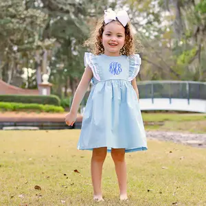 Light Blue Alice Dress - Sweet Girls Ruffle Outfit