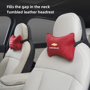 Car Seat Headrest Neck Pillow Support Protection For Chevrolet Corvette Montana TrailBlazer Silverado Traverse Camaro Suburban Equinox Bolt Cruze Malibu Colorado Trax SS Spark Captiva Onix Spin Impala Cobalt