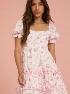 Altr’d State Alessandra Ruffle Floral Tiered Dress