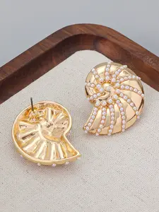 Elegant Snail-Shaped Metal Earrings for Women, Fashionable Exaggerated Style, Trendy Cross-Border Jewelry, Perfect for Parties & Daily Wear