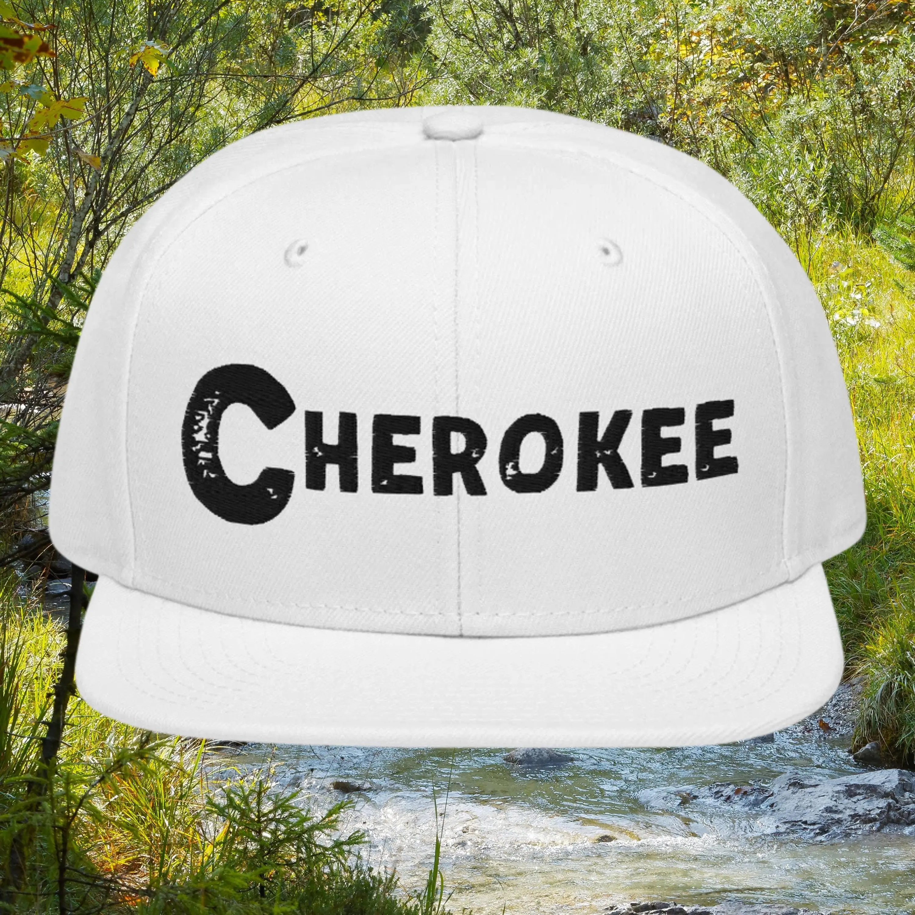 Cherokee People Snapback Hat Embroidered - First Nations, Canadian Aboriginal, Native American