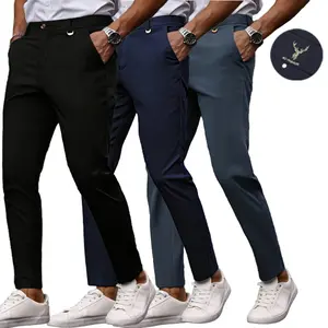 Men's Business Casual Pants Slim Fit Dress Trousers Multicolor Combination Workwear Office Daily Long Pants (Deer Embroidery)