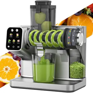 Cold Press Juicer,  Juicer Machines with Adjustable Juicing , 99% High Juice Yield, Quiet Slow Masticating Juicer with  Screen, 3.54'' Feed Chute, Easy to Clean with Brush