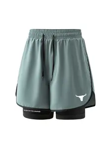 Men's 2-In-1 Running Shorts, Jogging Shorts, Quick-Dry Fitness Gym Shorts with Inner Lining, Phone Pocket Design, Lightweight Durable Sportswear, Athletic Shorts