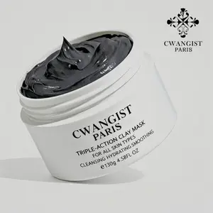 Cwangist Paris Triple-Action Clay Mask - Anti-Aging, Deep Cleansing, Exfoliating - Natural Skincare for All Skin Types