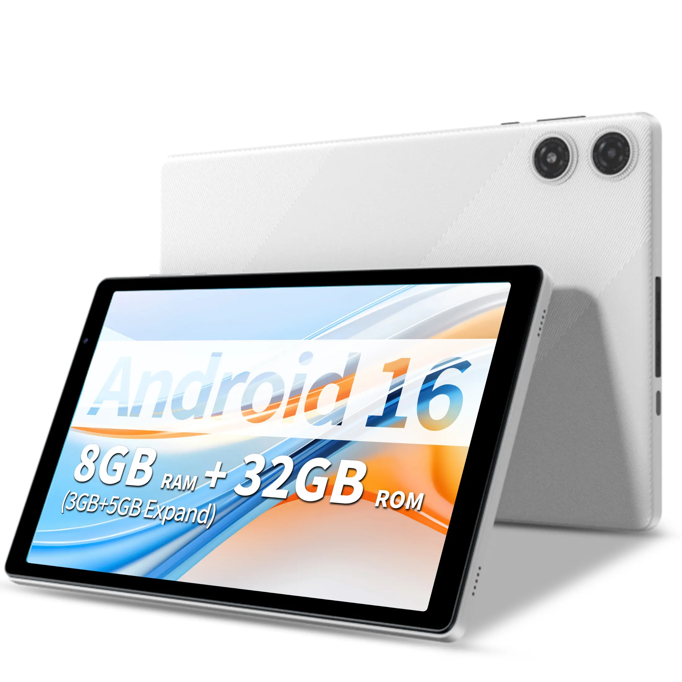 [Summerwins]10 Inch Android 16 Tablet-8GB(3GB+5GB)RAM 32GB+1TB ROM WiFi62.4G/5G Dual Band, 6000mAh Large CapacityBattery, 5 Color Choices for Daily Use