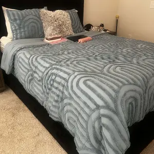 Bedsure Boho Arch Tufted Comforter Set - Beige Boho Bedding Comforter Sets, 3 Pieces Farmhouse Shabby Chic  Embroidery Bed Set, Soft Fluffy Cozy Arch Pattern Comforter for All Seasons