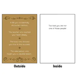 You Are The Worst Mentor: Secret Scrooge Mean Greeting Card