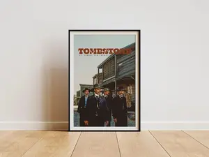 Tombstone Movie Poster, Retro Poster, Minimalist Art, Vintage Poster, Wall Art
