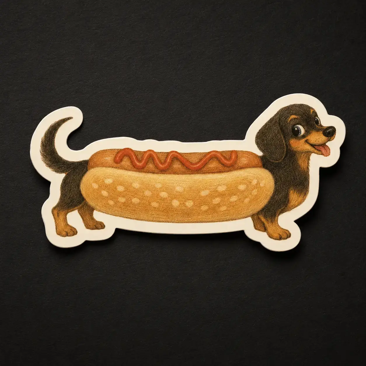 Happy Halloweenie Sticker