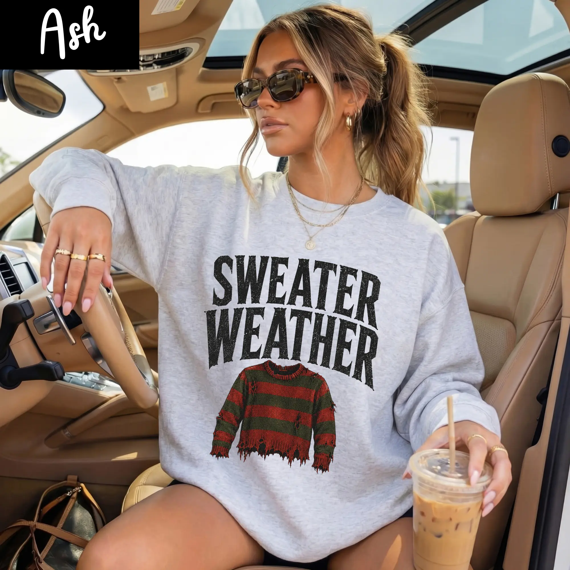 Sweater Weather GILDAN Halloween Sweatshirt BLC