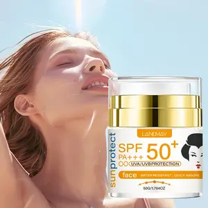 LANEMAY SPF50+ PA+++ Facial Sunscreen 50g | Vitamin E + Shea Butter + Sunflower Seed Oil, Nourishing, UVA/UVB + Blue Light Protection | 12-Hour Oil Control, Waterproof and Non-Greedy