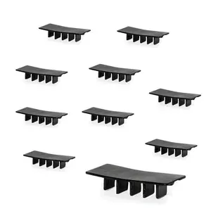 Black Slot Protectors For E trackRail Slots, 10 Pack