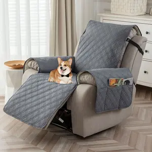 Waterproof Recliner Cover Non-Slip Lazy Recliner Cover Machine Washable TV Chair Cover with Elastic Band Protect Sofa for Pets Dual Waterproof Protection High Quality Material