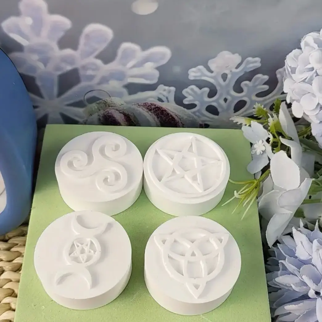 Tiny Pentagram Witch Prepared Candles - Pack of 4