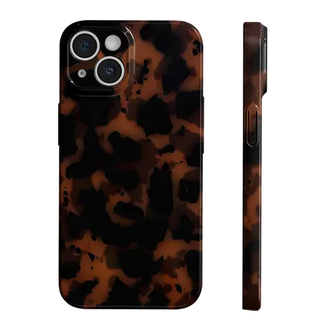 Vintage Amber Pattern Phone Case, Full Camera Protective Lightweight Shell TPU Slim Shockproof Cover for iPhone 11 12 13 14 15 16 17 18 Pro Max Plus Stylish
