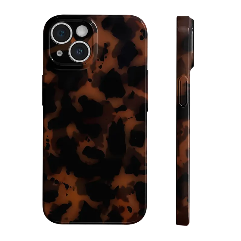 Vintage Amber Pattern Phone Case, Full Camera Protective Lightweight Shell TPU Slim Shockproof Cover for iPhone 11 12 13 14 15 16 Pro Max Plus Stylish