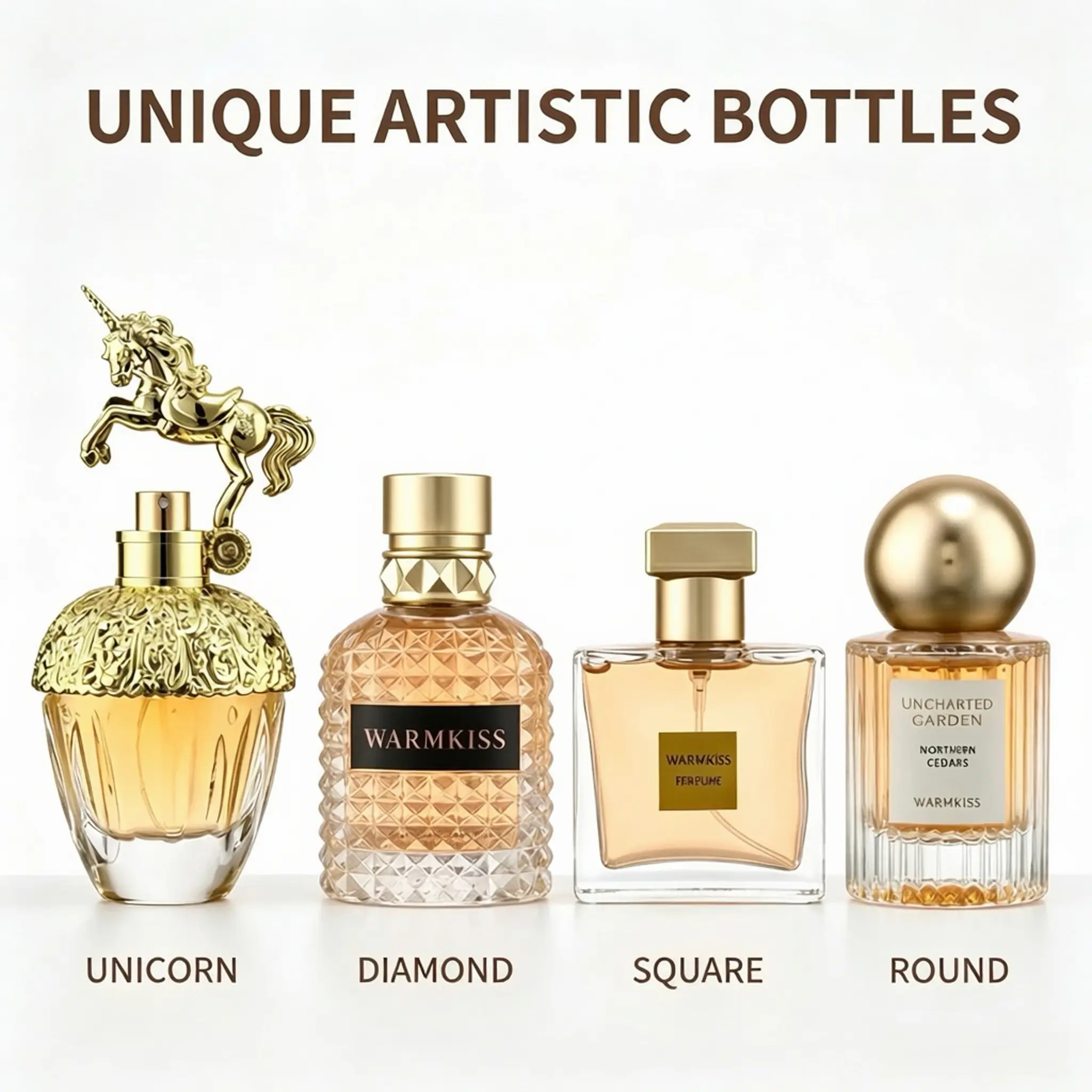 Warmkiss Luxury Perfume Set - Elegant Floral Fragrance Collection for Women - Perfect Gift Boxed Set 4-piece-perfume for women,women perfumes,perfumes para mujer,mykonos fragrances，vanilla perfume,long lasting perfumes, unique, charm