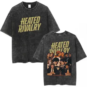 Heated Rivalry Shane Hollander ‌   Ilya Rozanov Vintage Washed T-shirt Men Women Clothing Fashion Cotton Short Sleeves T Shirt Tops